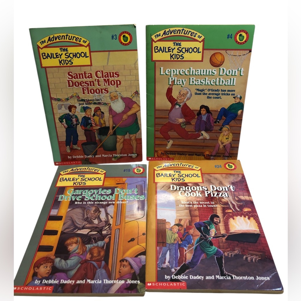 Lot of 4 Vintage Bailey School Kids Books 1991-97 # 3,4,19, 24 Scholastic